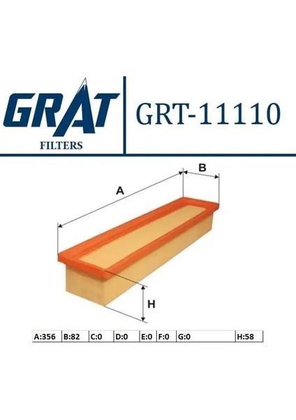 11110 Hava Filtresi 7701064439