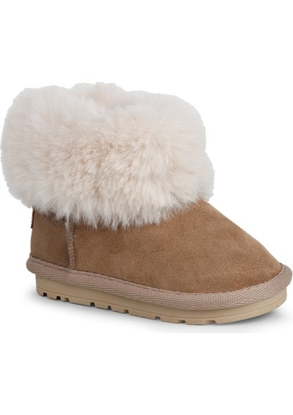 Kız Çocuk Furly Tüylü Kısa Bot Bej BUCK3064 fiyatları