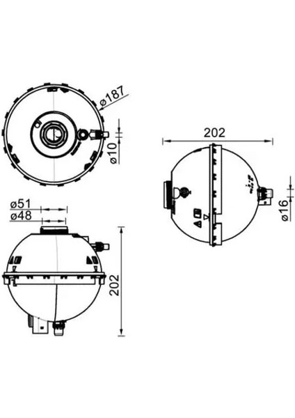 CRT211000S Yedek Su Deposu 17137609469 17137642158