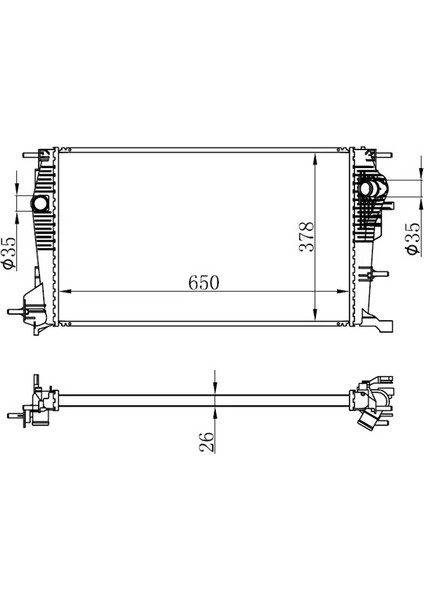 BRN065026 Motor Radyatoru 214100016R