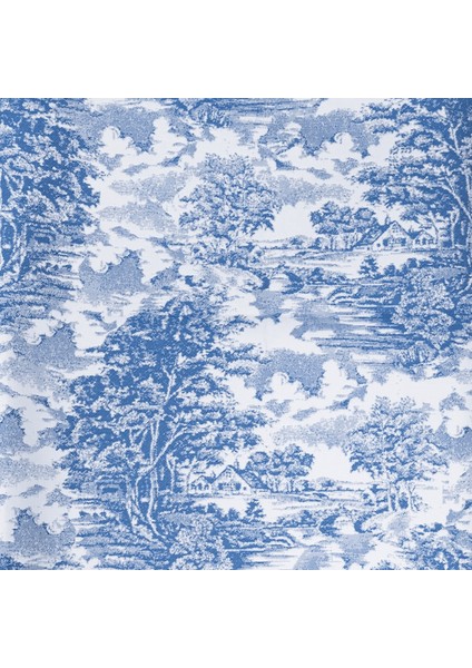 Yüksek Kaliteli Desenli Jakarlı Dokuma Kumaş Kırlent 45 x 43 cm (İçi Dolu) Mavi Ağırlıklı fiyatları