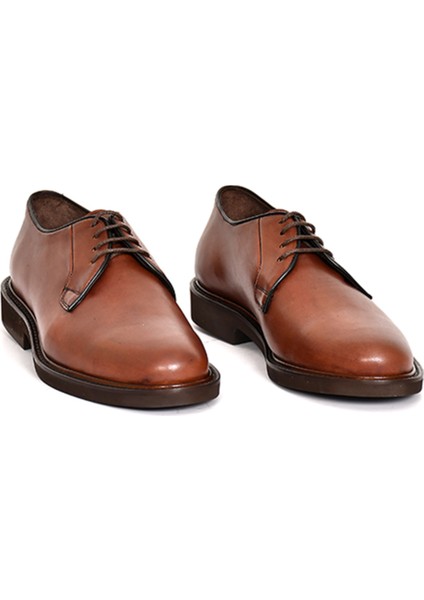 Hakiki Antik Deri Eva Taban Bağcıklı Erkek Ayakkabı - Tuna 9437 fırsatları