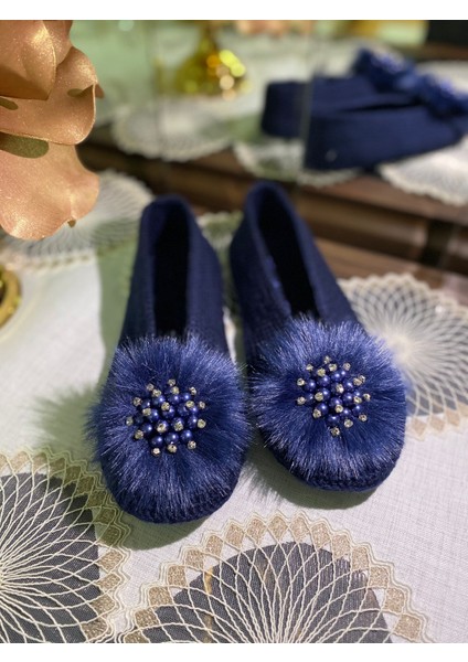 , Kadın El Yapımı Örgü , Beyoğlu Inci Taş Detaylı, Rahat ve Şık Çeyizlik Patik , Ev Terliği fiyatları