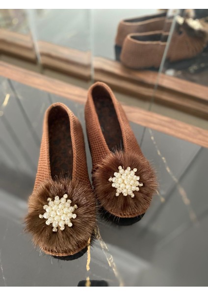 , Kadın El Yapımı Örgü , Beyoğlu Inci Taş Detaylı, Rahat ve Şık Çeyizlik Patik , Ev Terliği indirimleri