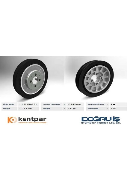 K10301 Krank Kasnagi 028105243AA 028105243AC