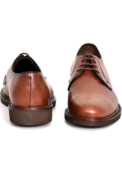 Hakiki Antik Deri Eva Taban Bağcıklı Erkek Ayakkabı - Tuna 9437