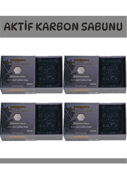 Aktif Karbon Sabunu 4 Ad X 125 Gr Doğal Sabun
