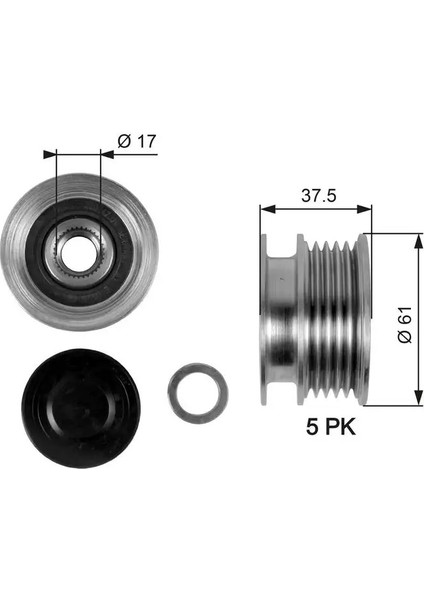 OAP7108 Alternator Kasnagi 7701476465 8200113636 A660C300BX