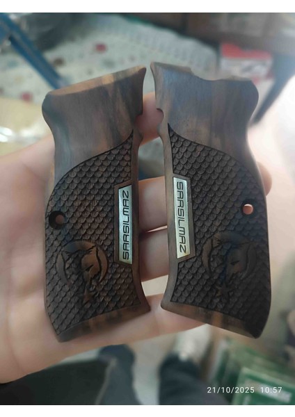 Sarsılmaz Kılınç 2000 Mega, K11, Liğht, P8S, P8L Ar 24 Uyumlu Ahşap Kabze