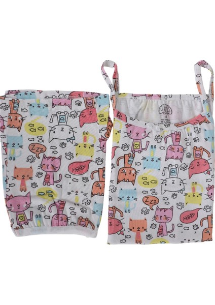 Kız Çocuk Boxer Atlet Takımı 9-10 Yaş Pamuk