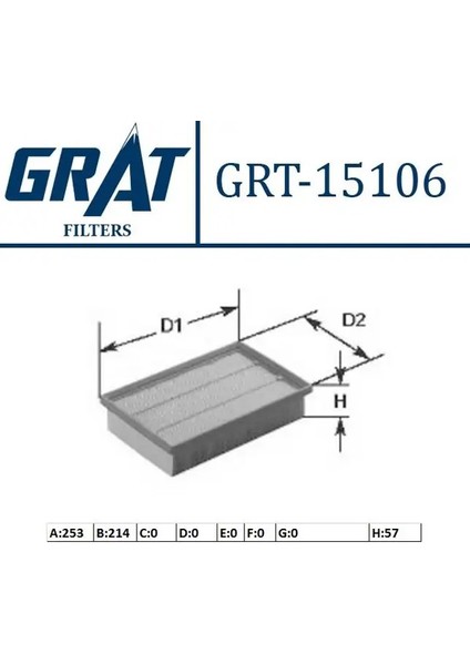 15106 Hava Filtresi 058133843