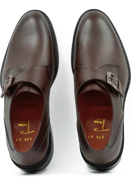 Hakiki Deri Siyah Mokasen Erkek Kösele Ayakkabı - Toka Detaylı indirimleri