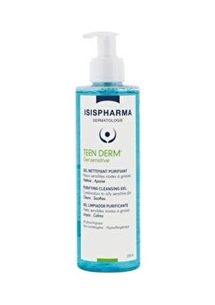 Isis Pharma Teen Derm Jel Hassas Temizleme Yağlı Ciltler İçin Arındırıcı Etki 250 ml modelleri