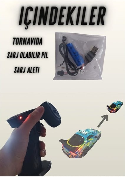 1:22 Ölçek Uzaktan Kumandalı 4x4 Drift Yapabilen Işıklı Sesli Oyuncak Rx-7 Araç (Item Kod : SH40735C) modelleri