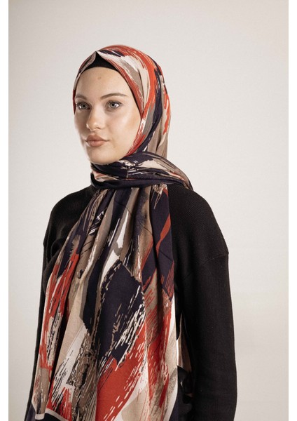 Desenli Pamuk İpek Şal Desen-4