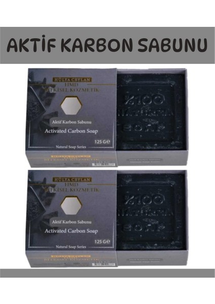 Aktif Karbon Sabunu 2 Ad X 125 gr Doğal Sabun