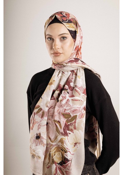 Desenli Pamuk İpek Şal Desen-2