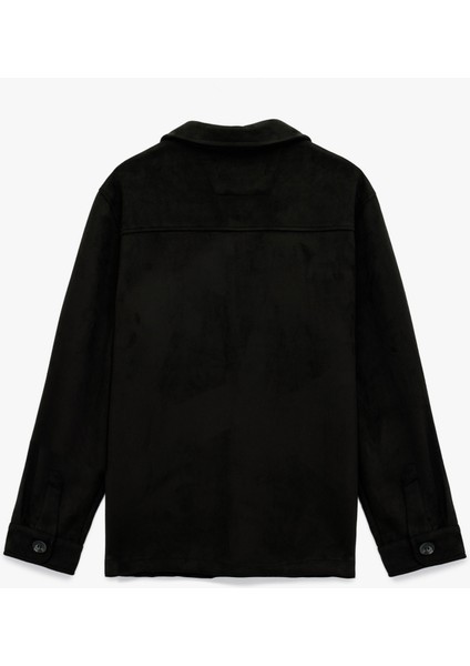 Regular Fit Uzun Kollu Cep Detaylı Klasik Yaka Suni Süet Gömlek fiyatları