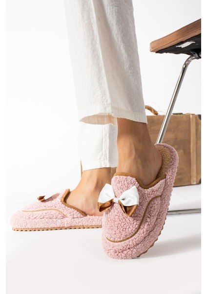 Kadın Kurdele Detaylı Peluş Ev Terliği – Yumuşak, Sıcak, Kaymaz Tabanlı Kışlık Terlik fiyatları