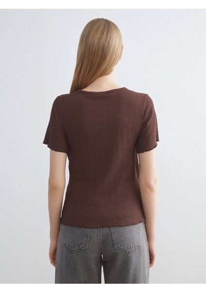 Yeni Sezon Kruvaze Yaka Dokulu Bluz fırsatları