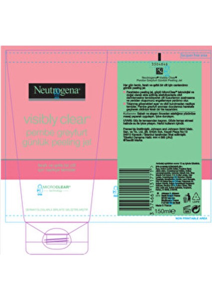 Visibly Clear Pembe Greyfurt Jel Arındırıcı Etkiyle 150 ml Tüm Cilt Tipleri İçin fırsatları