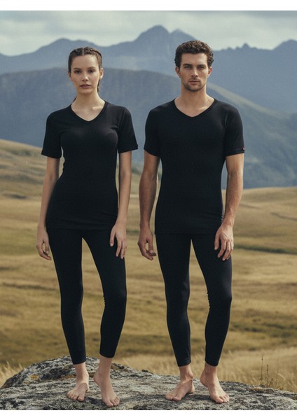 Unisex Termal Tişört 2. Seviye 1263 - Siyah