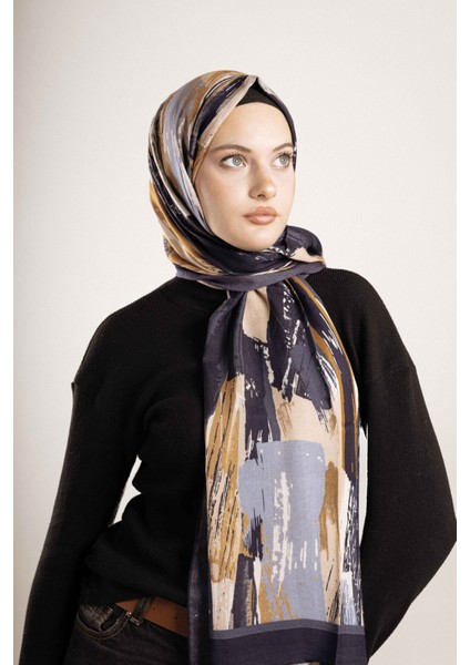 Desenli Pamuk İpek Şal Desen-4 modelleri