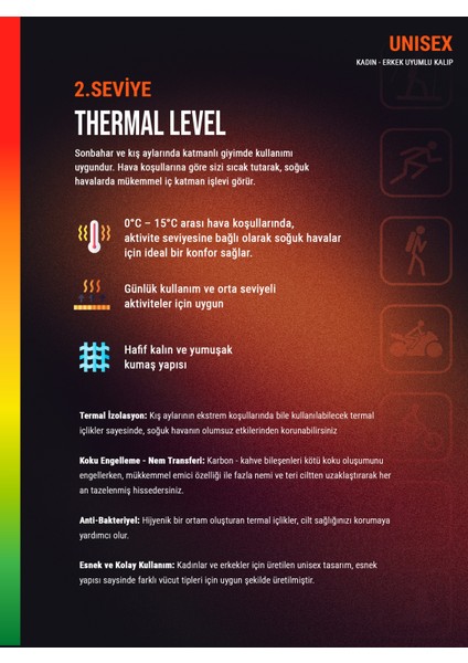 Unisex Termal Tişört 2. Seviye 1263 - Beyaz