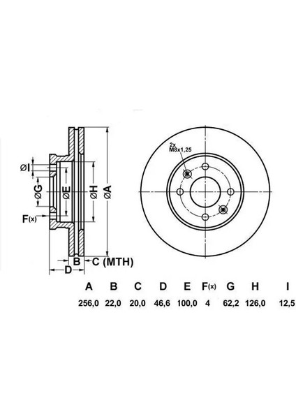 50300 Fren Diski On 517121G000 (2 Adet Fiyatıdır)