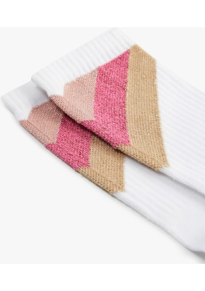 Çizgili Çok Renkli Soket Çorap modelleri