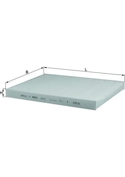 LA31 Polen Filtresi 1H0091700 1H0819638 1H0819638A