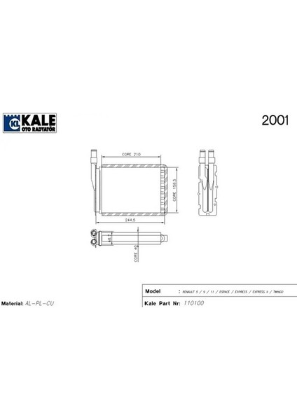 0581842AL Kalorifer Petegi