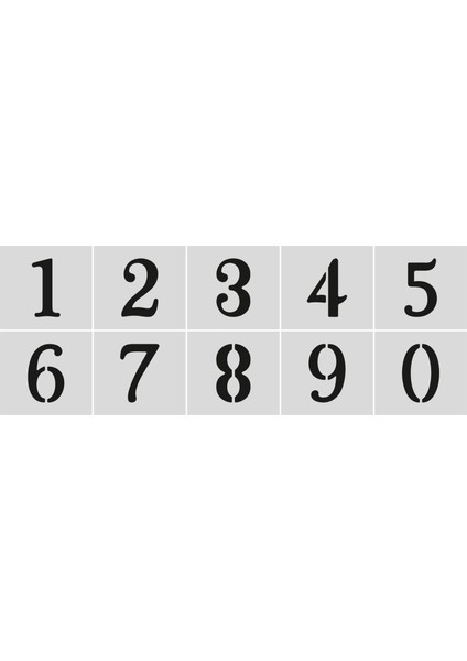 Stencil Rakam Boyama Şablonu X038-SAYI fırsatları