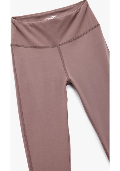 Yüksek Bel Dikiş Detaylı Ispanyol Paça Spor Tayt modelleri