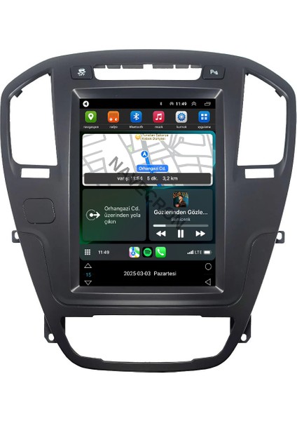 Opel Insıgnıa 2009-12 Tesla Siyah Renkuyumlu Androıd Multimedya Gerçek 2/32 Kablosuz Carplay Geri Görüş Kameralı fiyatları