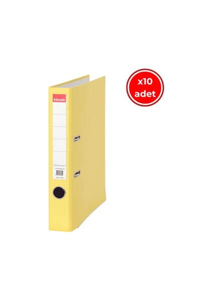 Eseelte Büro Klasörü, 10 Adet, Ekonomik Dar, Sarı