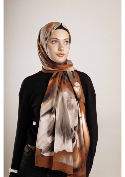 Desenli Pamuk İpek Şal Desen-3 modelleri