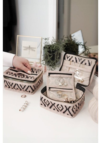 Takı Düzenleyici Mini Çanta Makyaj Aksesuar Düzenleyici Organizer
