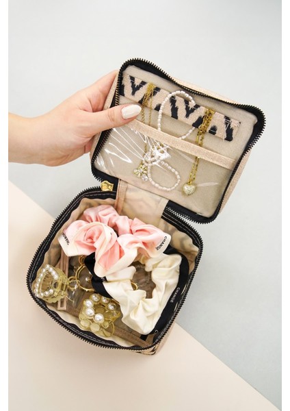 Takı Düzenleyici Mini Çanta Makyaj Aksesuar Düzenleyici Organizer