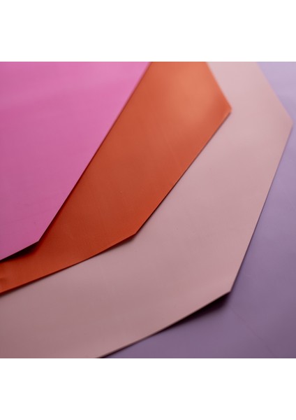 70CM x 10M Opp (Jelatin) Çiçek Buket Ambalaj Kağıdı - Pembe Lila Çift Taraflı fırsatları