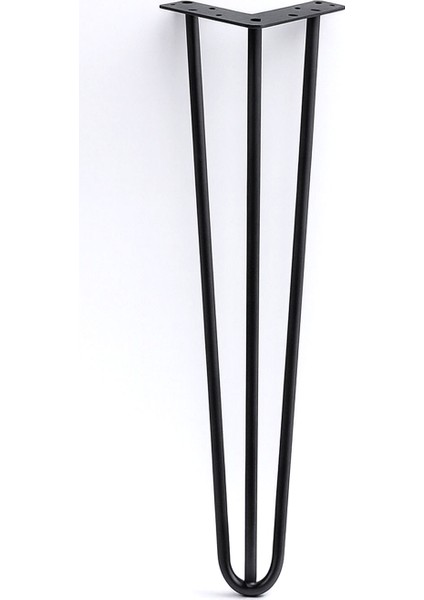 Martı Siyah Metal Sehpa Ayağı 71 cm Tekli Masa Ayağı Dayanıklı Mobilya Destek Ayağı Yükseltici Model