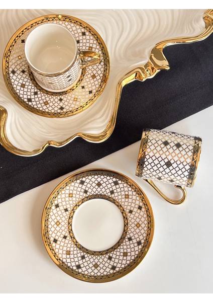 Türk Kahve Fincanı Alvin 2 Kişilik 4 Parça modelleri