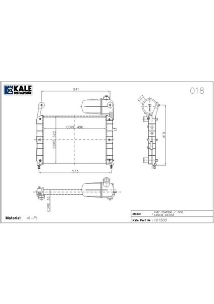 0108112AL Motor Radyatoru