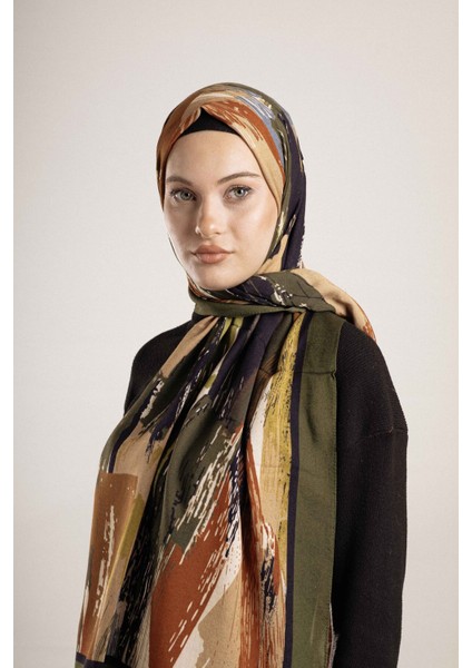 Desenli Pamuk İpek Şal Desen-4