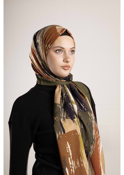 Desenli Pamuk İpek Şal Desen-4 modelleri