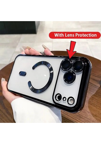 iPhone 17 Pro Max Kılıf Kamera Lens Korumalı Magsafe Şarj Kilifi Şeffaf Renkli Yumuşak Kapak fırsatları