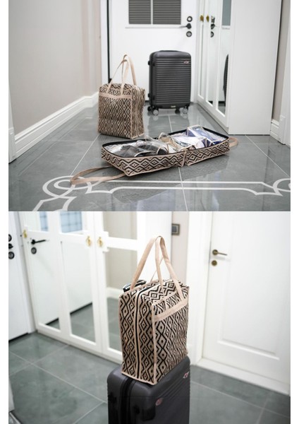 Seyahat Tipi Valiz Bavul Üstü Ayakkabı Çantası 6 Bölmeli Ayakkabı Düzenleyici Hurç modelleri