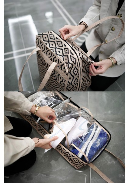 Seyahat Tipi Valiz Bavul Üstü Ayakkabı Çantası 6 Bölmeli Ayakkabı Düzenleyici Hurç indirimleri