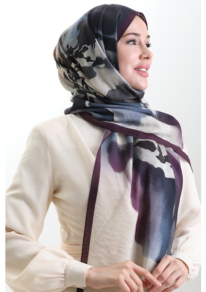 Karaca Doğal Elyaf Şal 82005-03 Mürdüm Krem fiyatları