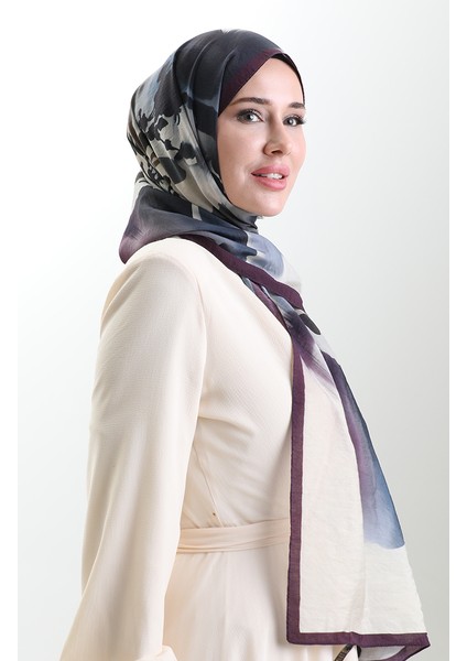 Karaca Doğal Elyaf Şal 82005-03 Mürdüm Krem modelleri